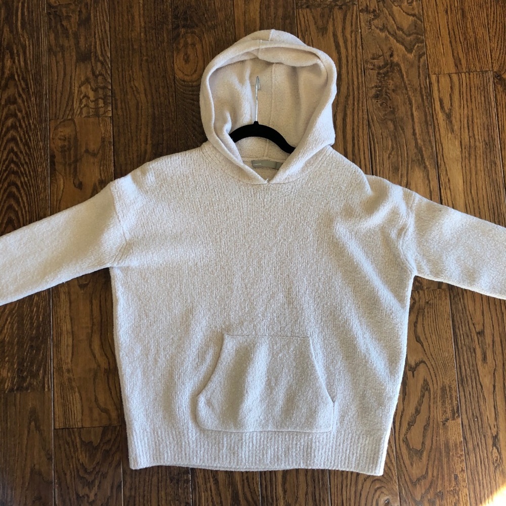 Vince Wool Blend Pullover Hoodie